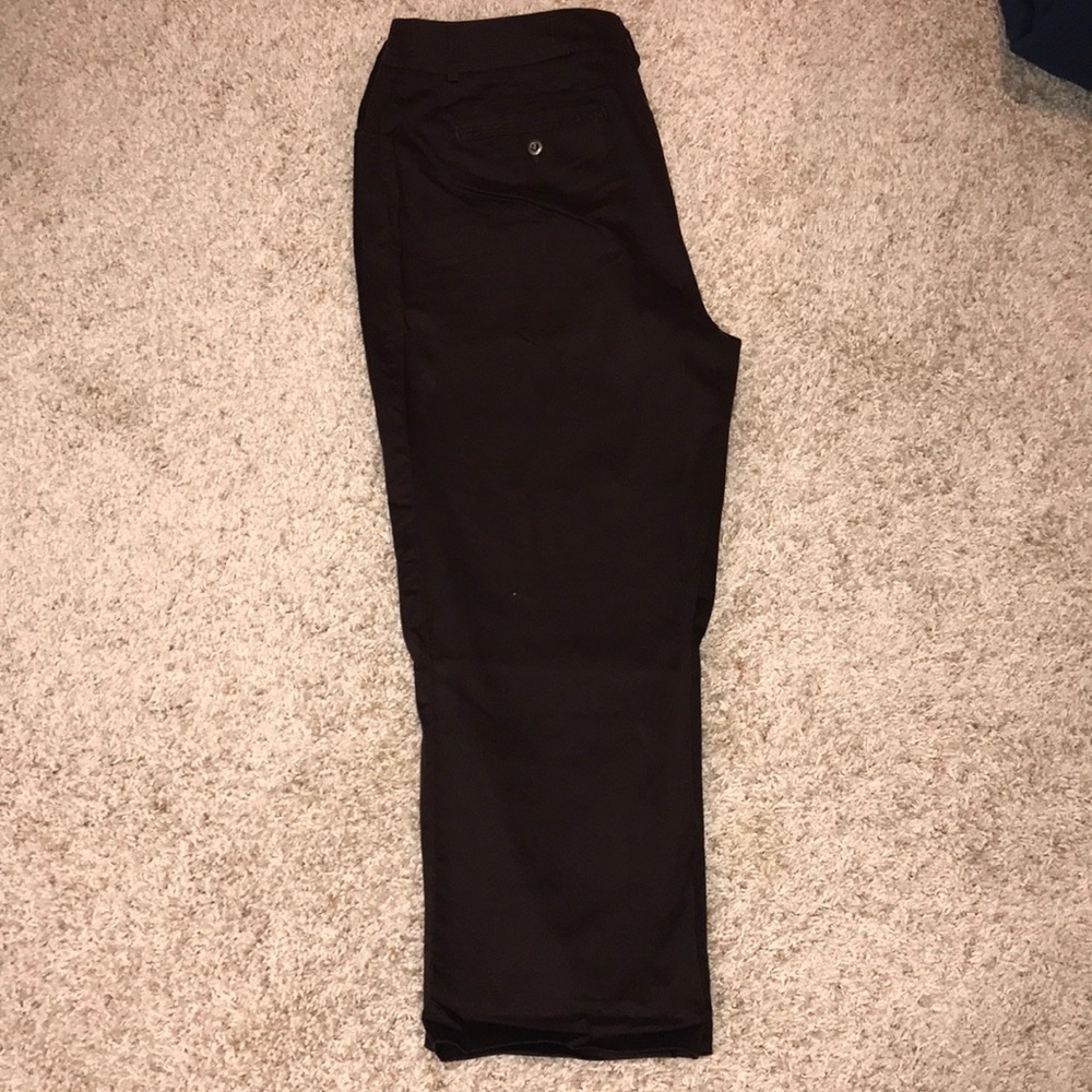 Chocolate brown ankle length dress pants